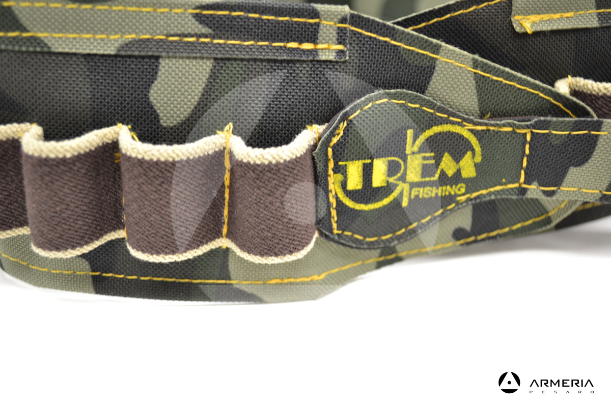 Cartuccera verde mimetica Trem caccia 30 celle calibro 12 macro