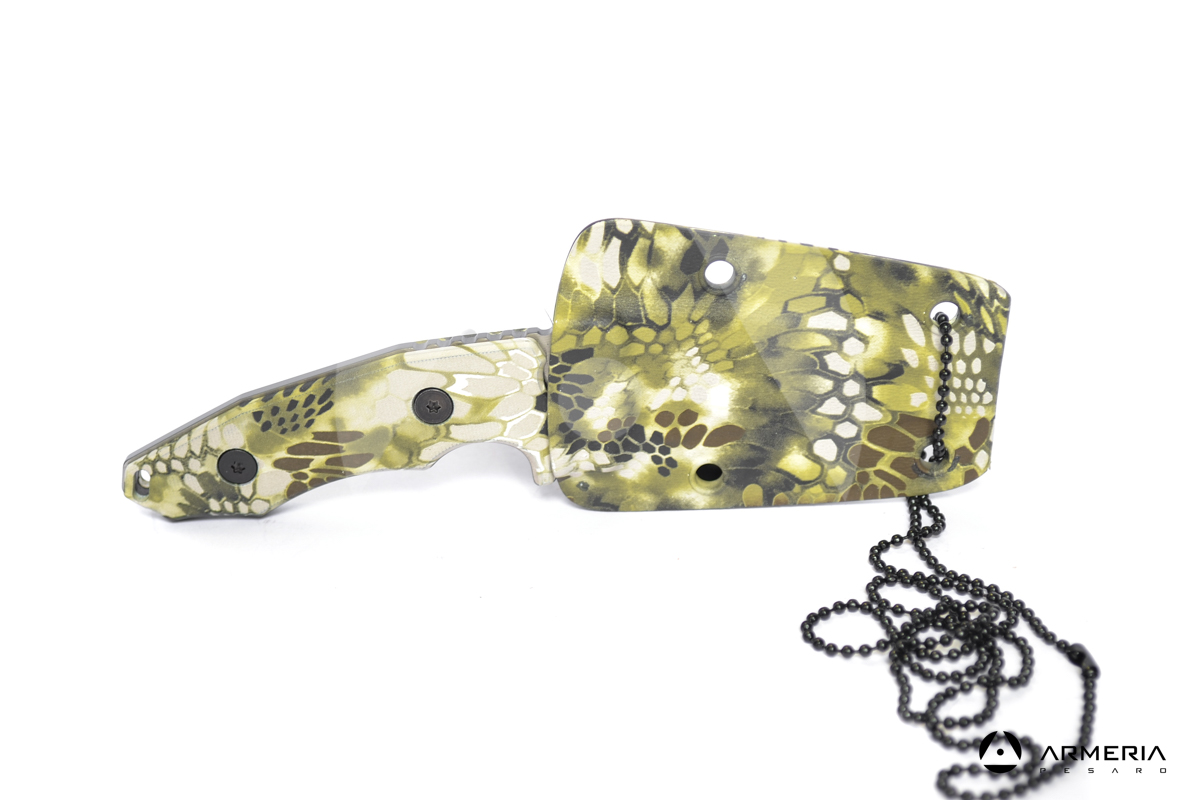 Coltello K25 a lama fissa in acciaio 7.2 cm fondina