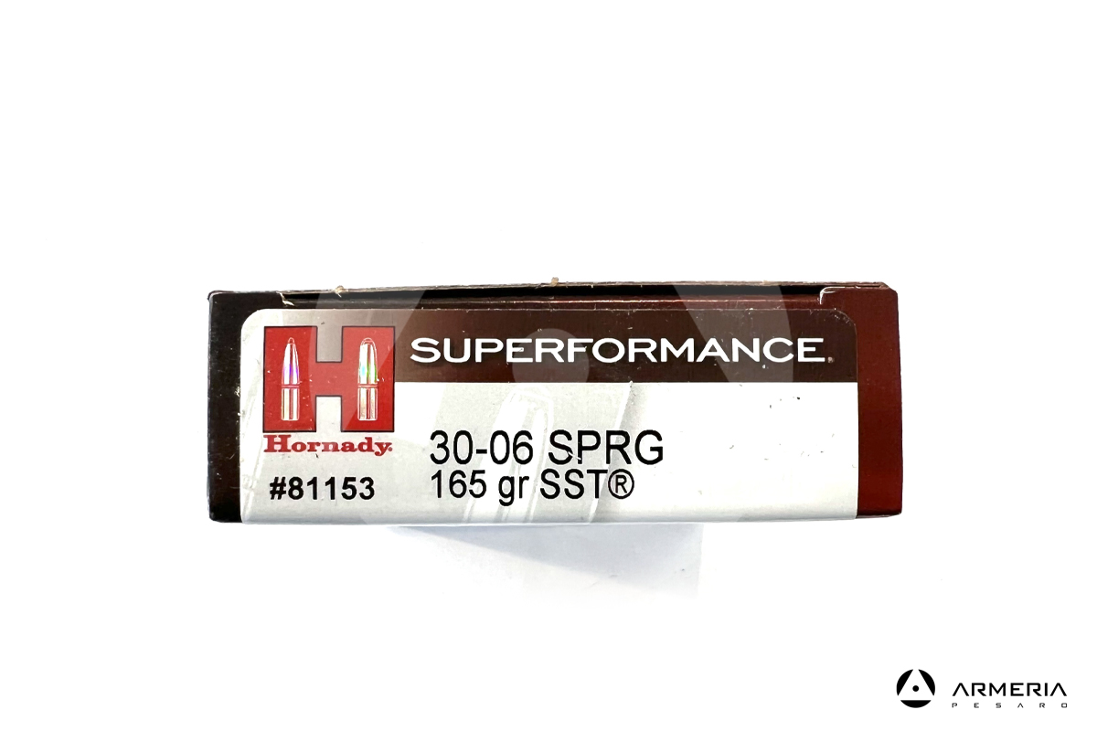 Hornady Superformance calibro 30-06 Springfield 165 grani SST #81153 lato