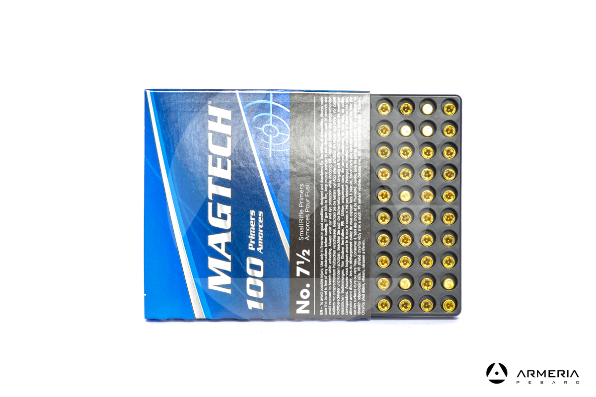 Inneschi Magtech Small Rifle n. 7 1-2 - 100 pezzi macro