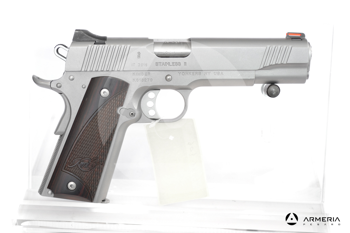 Pistola semiautomatica Kimber modello Stainless II calibro 45 ACP Canna 5 Pistola semiautomatica Kimber modello Stainless II calibro 45 ACP Canna 5
