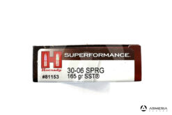 Hornady Superformance calibro 30-06 Springfield 165 grani SST #81153 lato