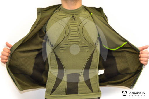 Maglia a zip Trabaldo Caracal Green Taglia XL interno