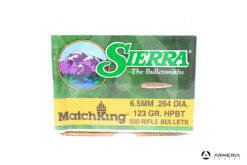 Palle ogive Sierra Matchking 6.5mm 264 dia – 123 grani HPBT #1727C