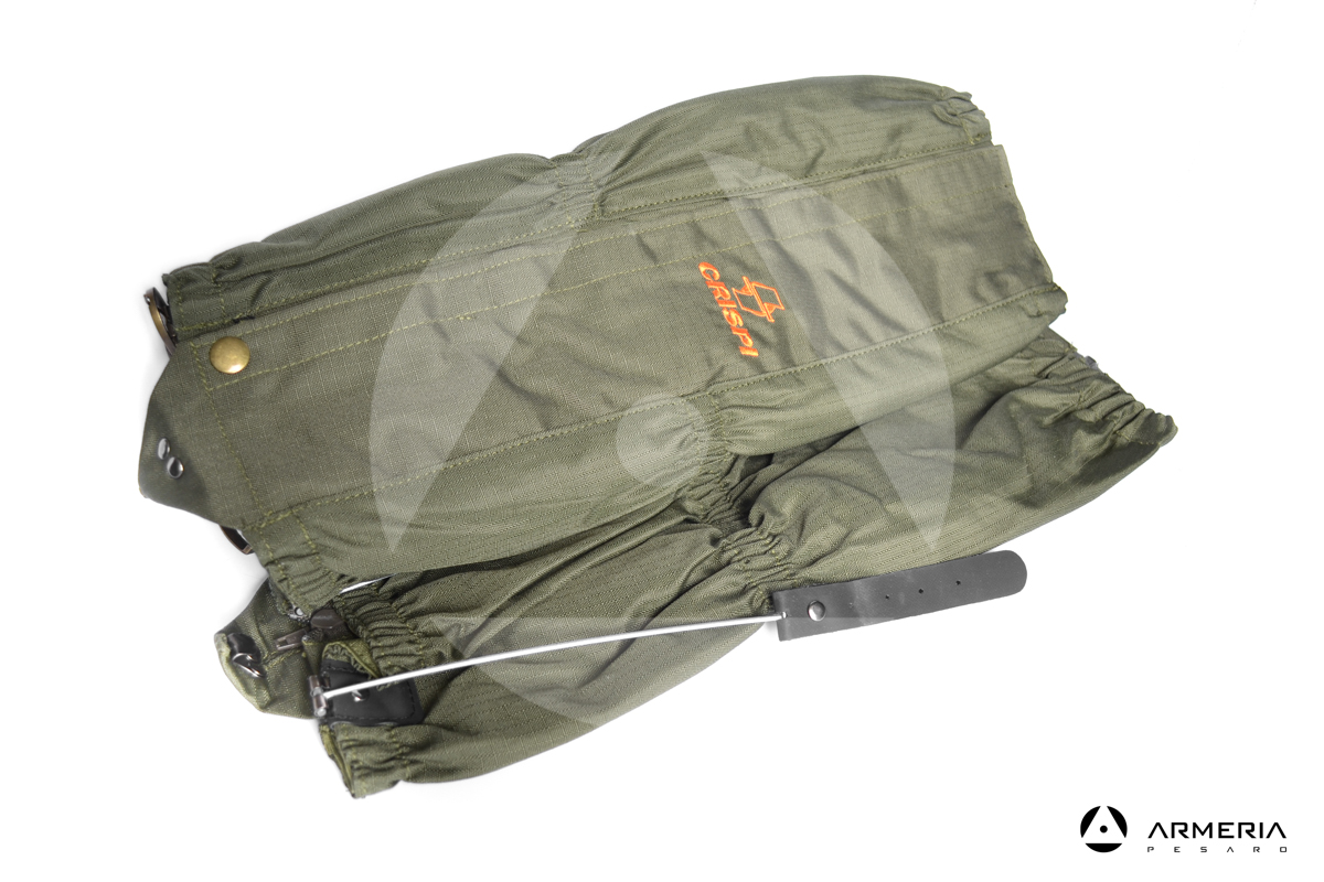 Ghetta Crispi verde in nylon taglia S-M coppia
