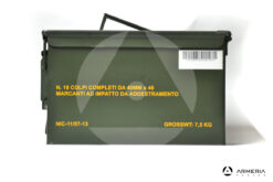 Cassetta in metallo per munizioni omologata UN 1.4 S verde