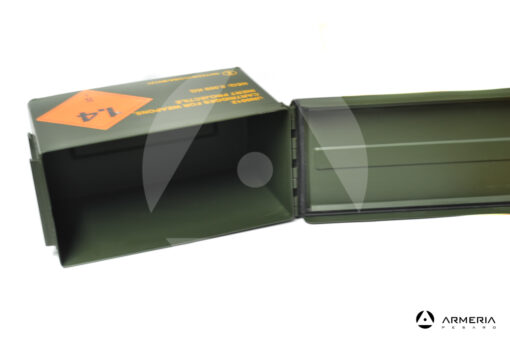 Cassetta in metallo per munizioni omologata UN 1.4 S verde interno