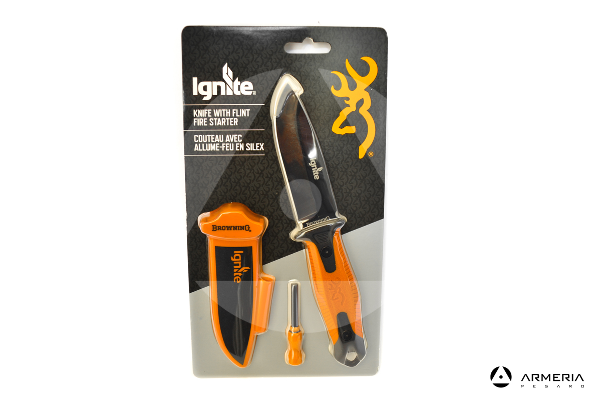 Coltello Browning Ignite a lama fissa 10 cm con acciaino