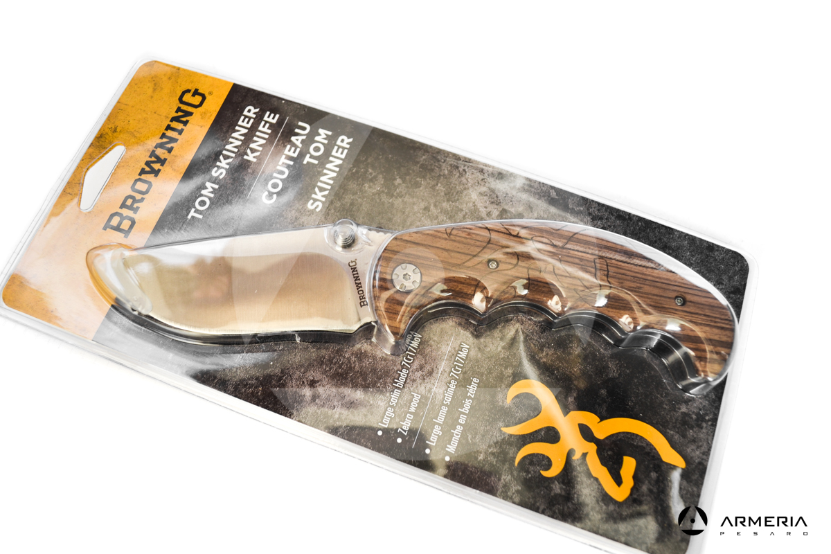 Coltello Browning Tom Skinner pieghevole 10 cm lato