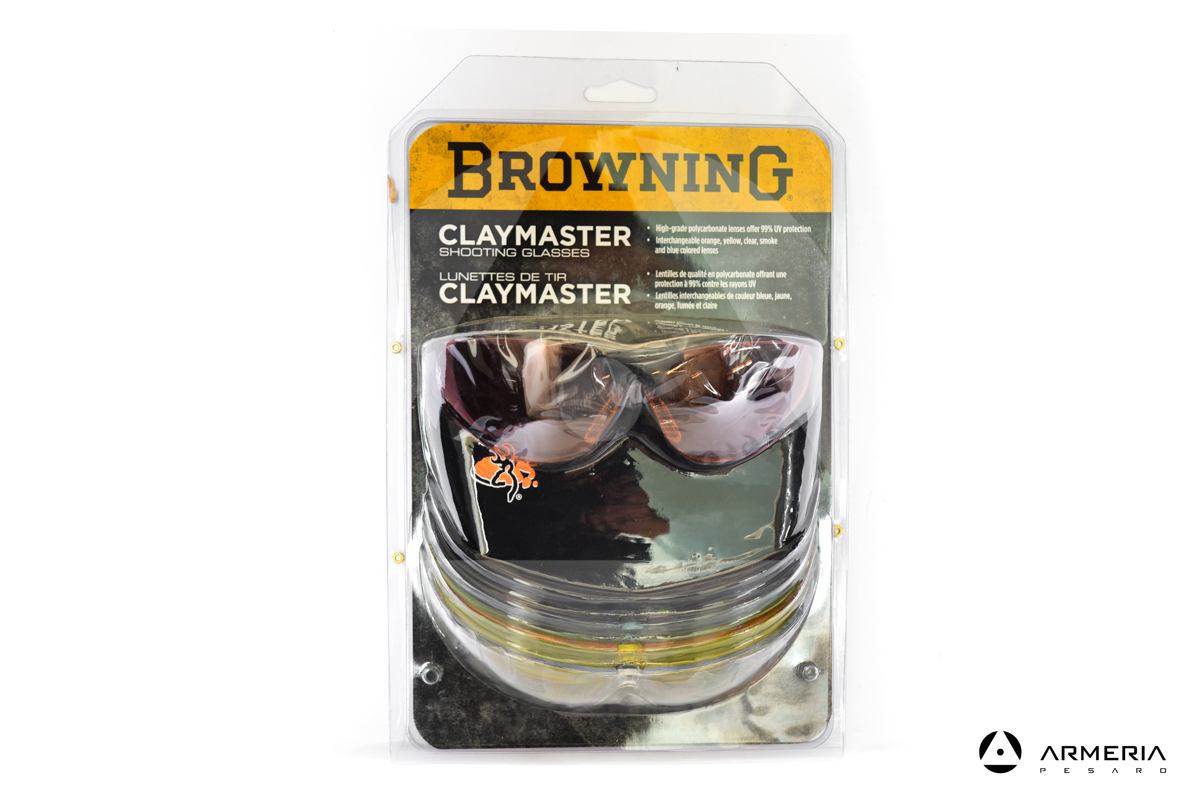 Kit Occhiali tattici da tiro protettivi Browning Claymaster 5 lenti