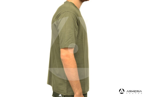 Maglia t-shirt Beretta Tactical green stone taglia XL lato