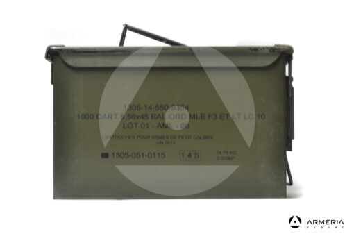 Cassetta in metallo per munizioni omologata UN 1.4 S