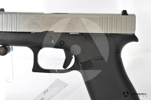 Pistola semiautomatica Glock modello 43X calibro 9x21 canna 3.2 Comune macro