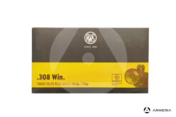 RWS Target Elite Plus Match calibro 308 Win 154 grani - 20 cartucce