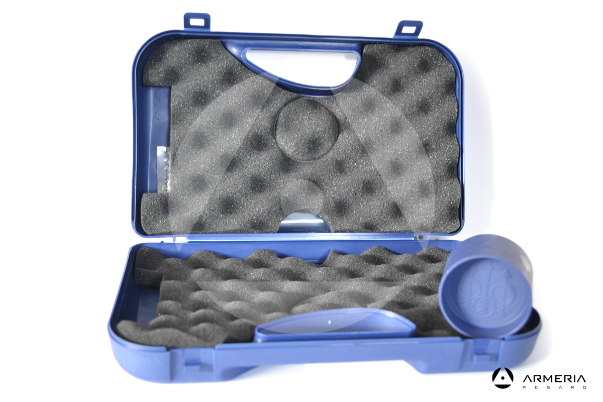 Valigetta Beretta porta pistola blu in plastica aperta