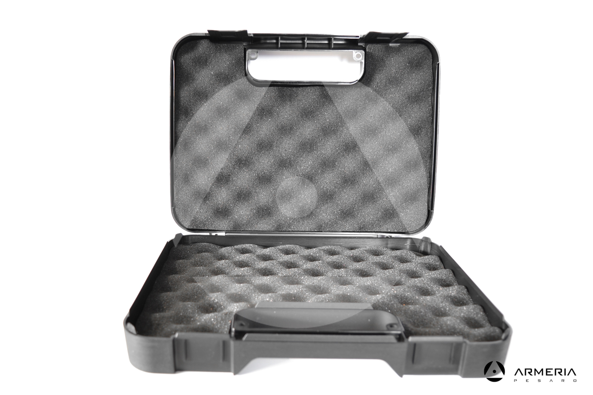 Valigetta Venturini porta pistola nera in polipropilene aperta