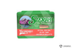 Palle ogive Sierra Varminter calibro 22 – 50 grani SMP – 100 pezzi #1320