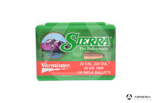 Palle ogive Sierra Varminter calibro 22 – 50 grani SMP – 100 pezzi #1320