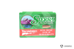 Palle ogive Sierra Varminter calibro 30 308 – 110 grani HP – 100 pezzi #2110