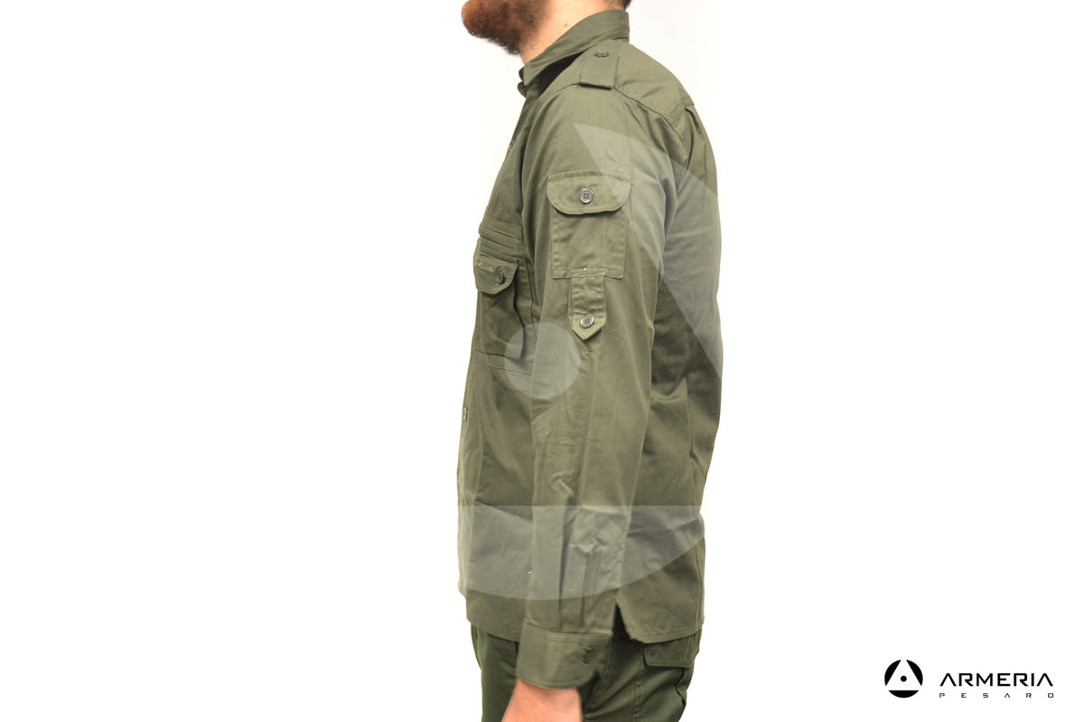 Camicia verde Esse Emme taglia XL caccia lato