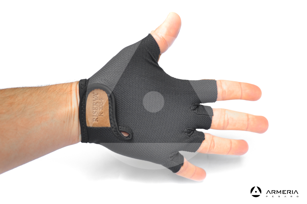 Guanti in pelle per tiro sportivo Riserva taglia L retro