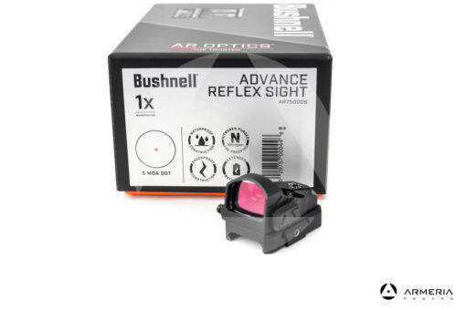 Punto rosso Red Dot Bushnell AR Advance Reflex Sight 1x 5 Moa Dot pack