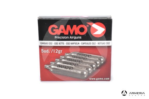 Bomboletta CO2 Gamo per pistola ad aria compressa 12gr - 5 pezzi