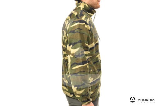 Giacca Maglia a zip in Pile Siber taglia L lato