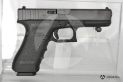 Pistola semiautomatica Glock modello 17 Gen 4 calibro 9x21 canna 4 + 100 cartucce lato