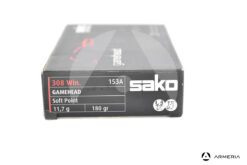Sako Gamehead Soft Point calibro 308 Win 180 grani #153A - 20 cartucce macro