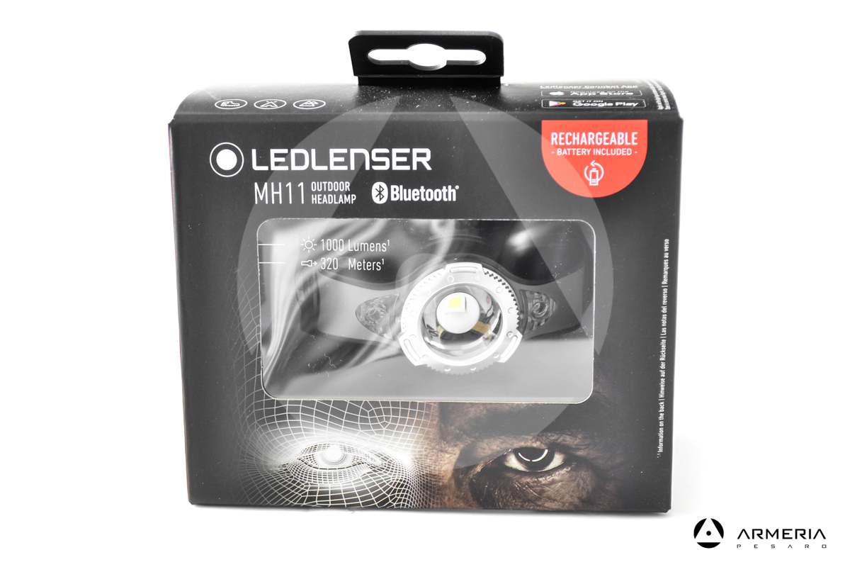 Faro da testa Torcia frontale Led Lenser MH11 ricaricabile bluetooth