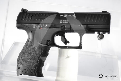 Pistola Walther PPQ M2 calibro 4.5 ad aria compressa lato