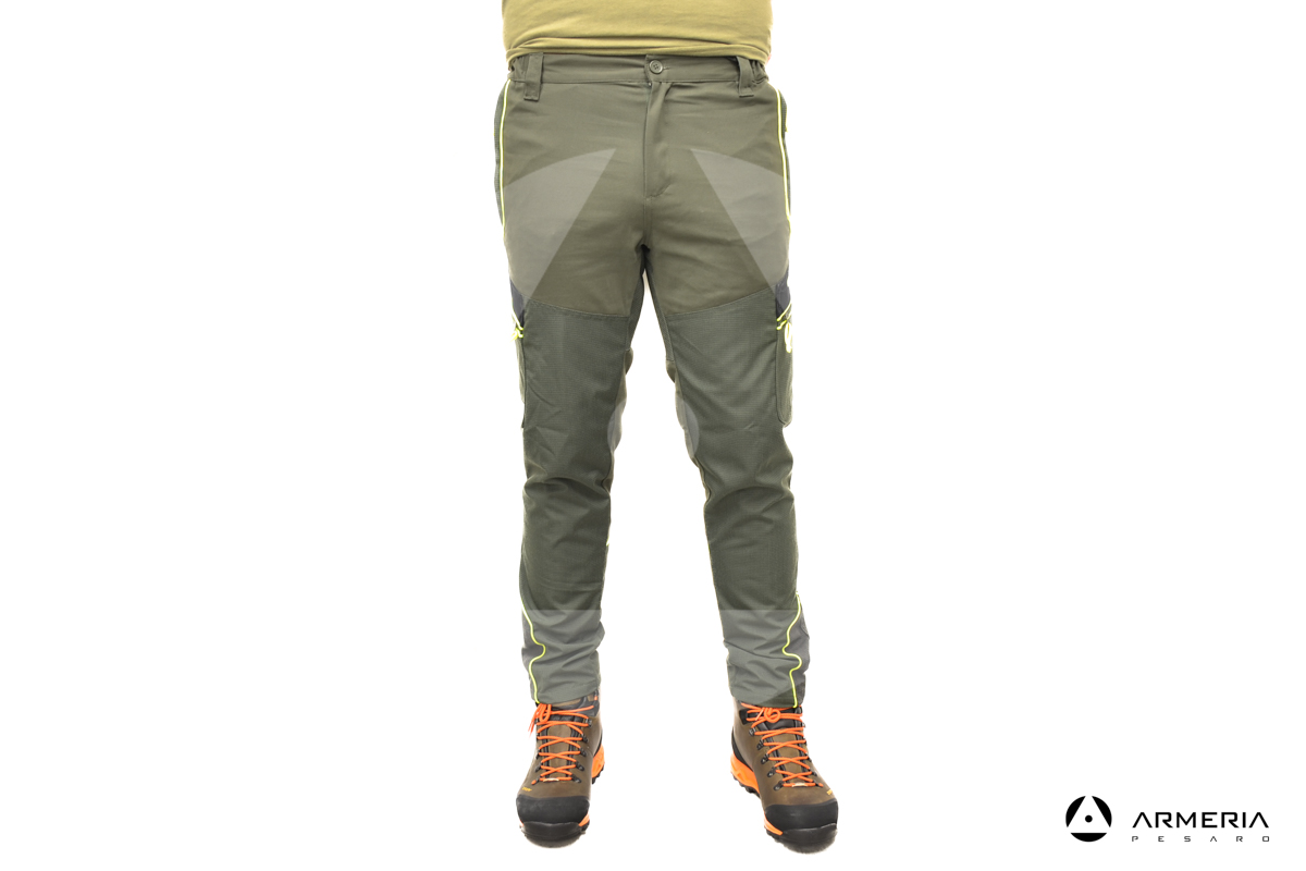 Pantalone da caccia RS Hunting T-106 giallo taglia 56 fronte