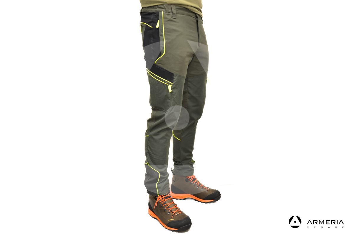 Pantalone da caccia RS Hunting T-106 giallo taglia 56 lato