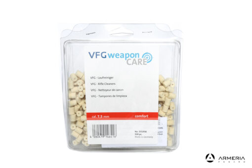 Pacco feltrini VFG Weapon Care per pulizia armi - calibro 7.5mm - 500 pezzi