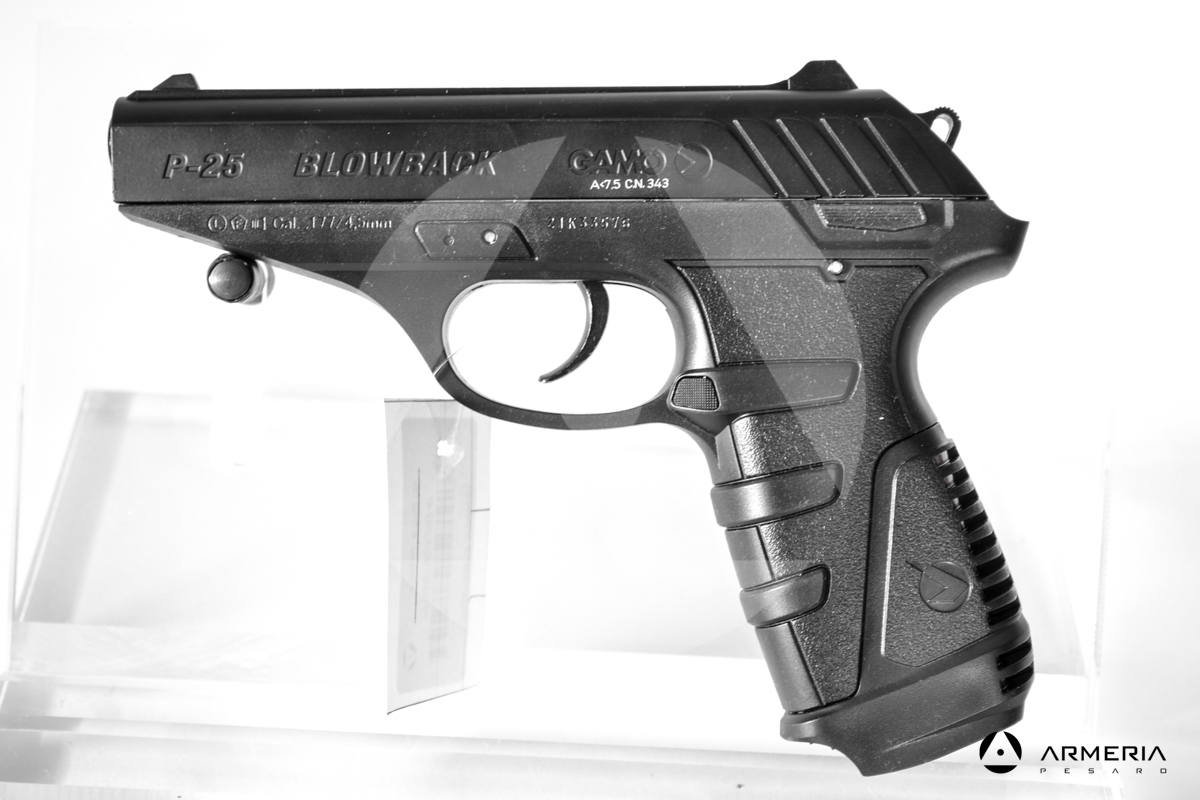 Pistola Gamo P-25 Blowback calibro 4.5 ad aria compressa Pistola Gamo P-25 Blowback calibro 4.5 ad aria compressa