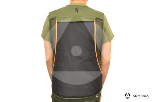 Gilet Browning Velino taglia XXL verde e nero retro