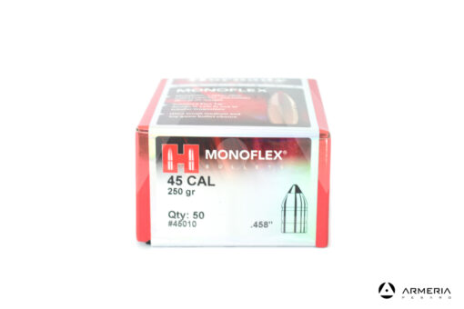 Palle ogive Hornady Monoflex calibro 45 458 – 250 grani – 50 pezzi #45010 macro