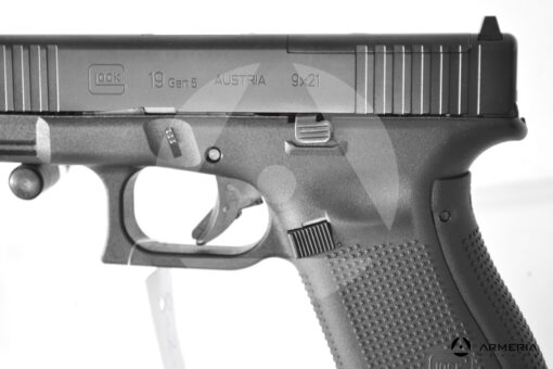 Pistola semiautomatica Glock modello 19FS MOS calibro 9x21 canna 4 macro