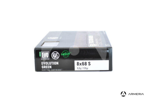 RWS Evolution Green calibro 8x68 S 139 grani - 20 cartucce macro