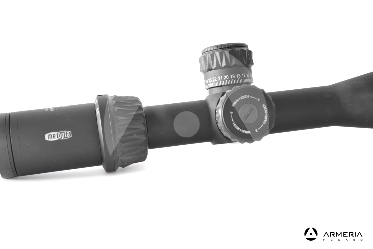 Ottica cannocchiale Meopta Meopro Optika 6 4.5-27x50 RD SFP reticolo 4C torretta lato