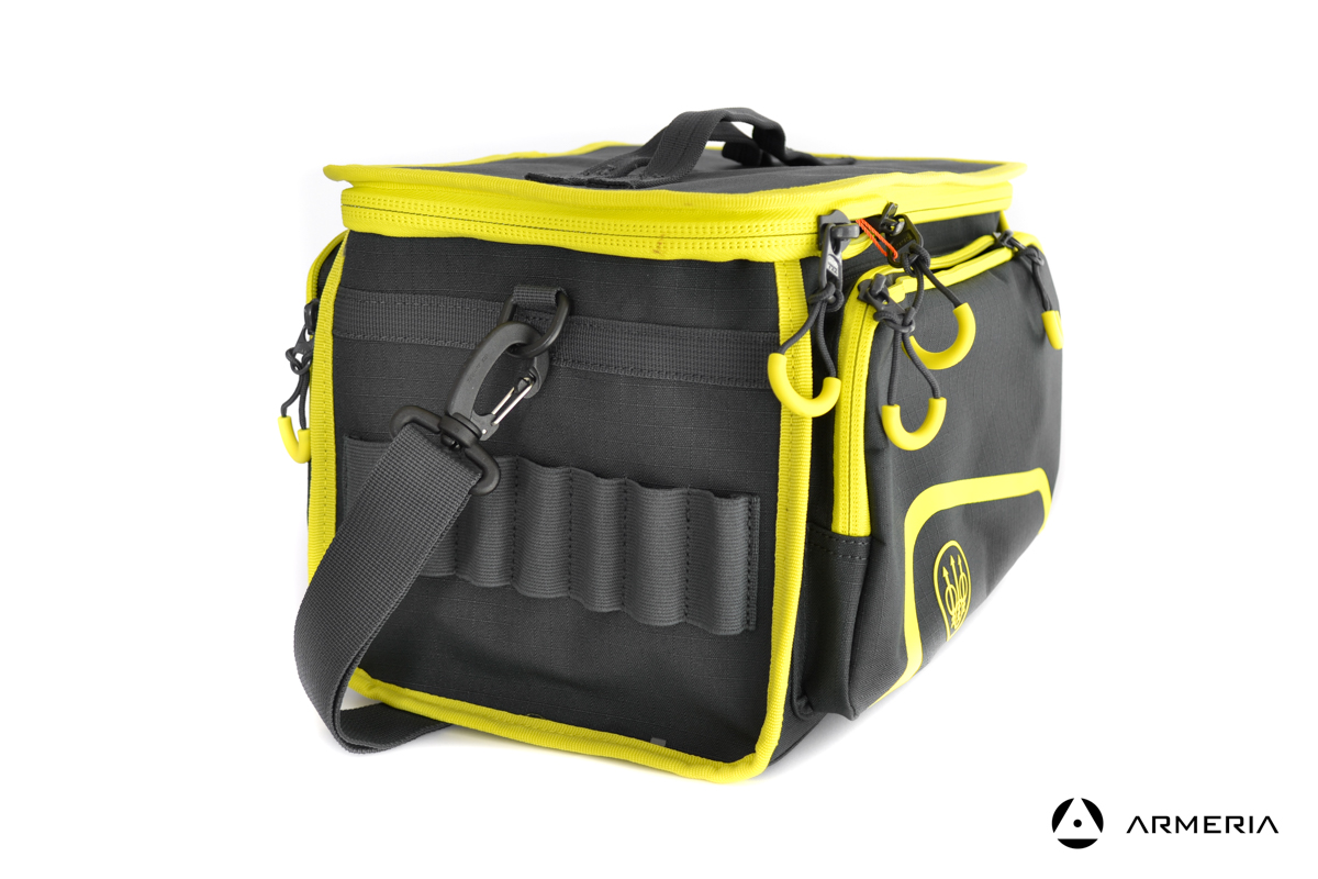 Borsa porta cartucce Beretta Challenge Cart Bag 150 ebony e sulphur spring lato