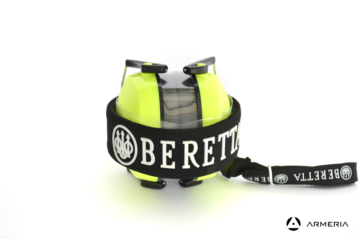 Cuffie protettive antirumore da tiro Beretta CF100 SNR 25dB giallo fluo brand