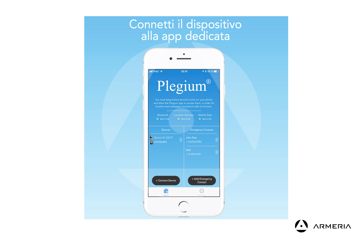 Spray al peperoncino Plegium SMART rosa app Spray al peperoncino Plegium SMART rosa app