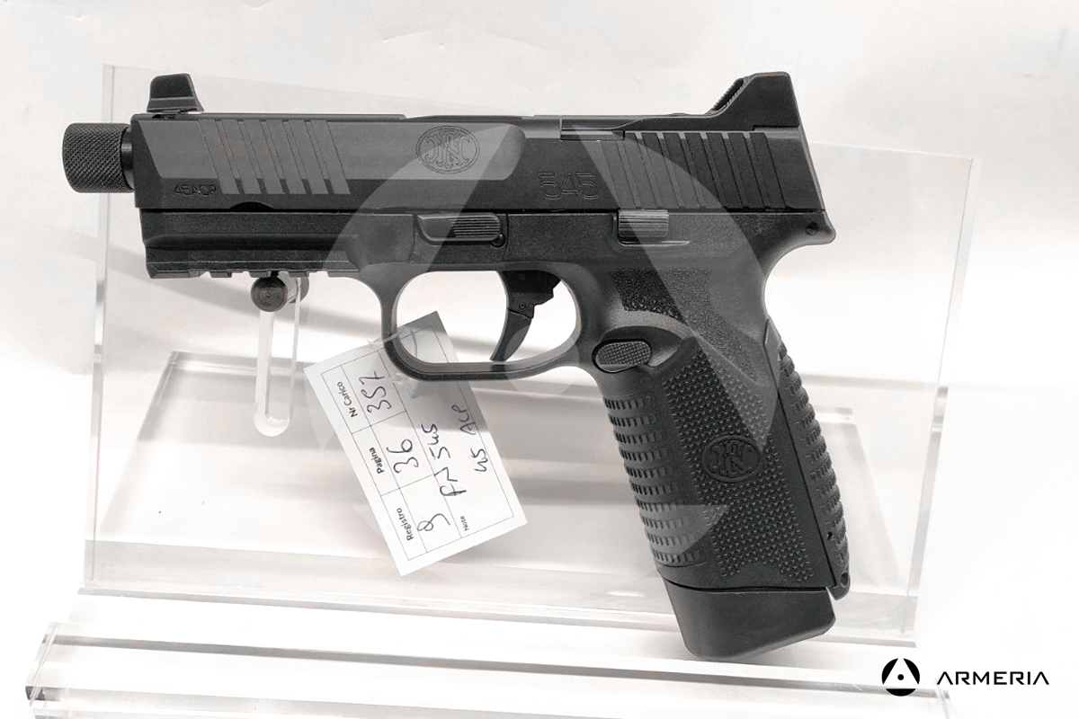 Pistola semiautomatica Browning modello FN 545 Tactical Black calibro 45 Acp canna 4.7 Pistola semiautomatica Browning modello FN 545 Tactical Black calibro 45 Acp canna 4.7