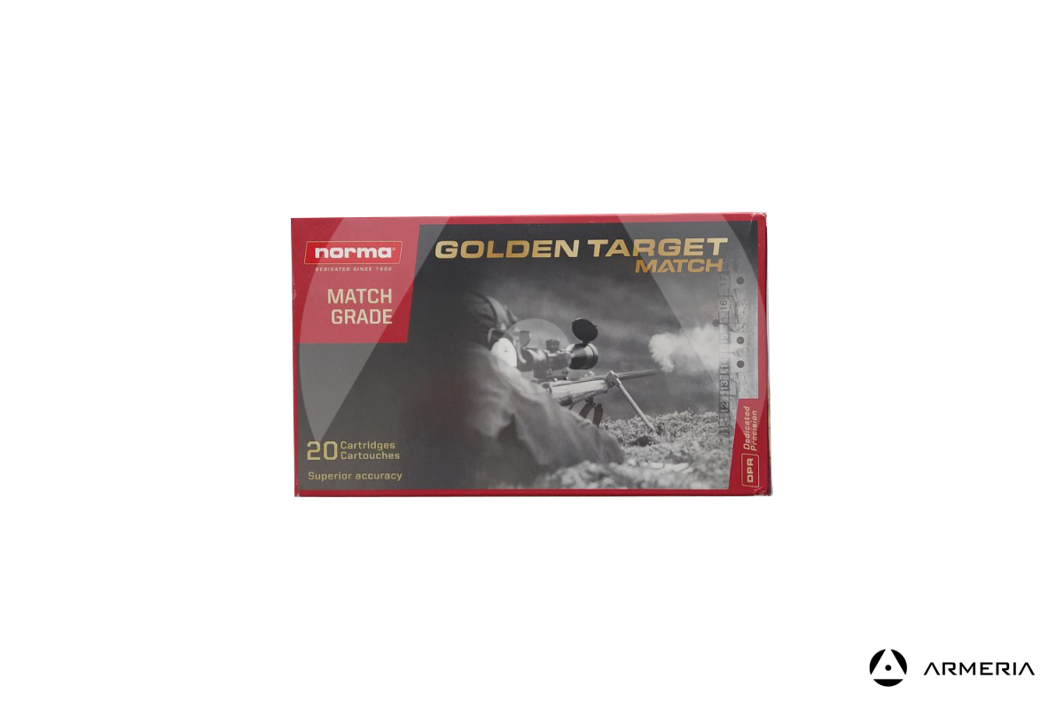 Norma Golden Target Match calibro 338 Lapua Magnum 250 grani - 20 cartucce